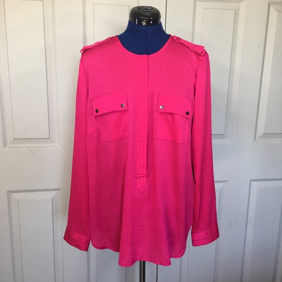 Ann Taylor Tops - Ann Taylor Fuchsia Blouse